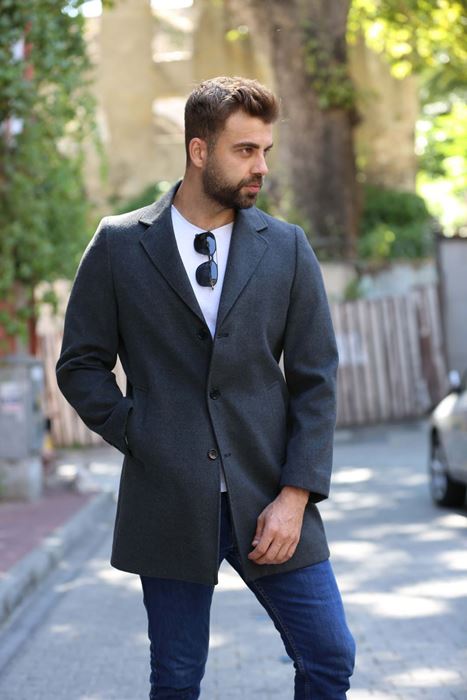 Picture of DARK GRAY CLASSIC COAT