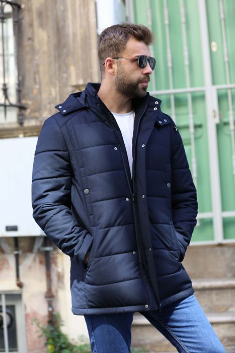 Picture of NAVY BLUE CLASSIC STYLE COAT