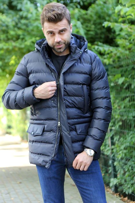 Picture of NAVY BLUE POCKET DETAILED SPORTS COAT