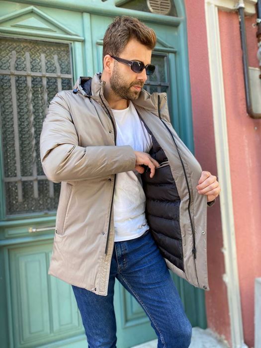 Picture of BEIGE RAINCOAT STYLE COAT