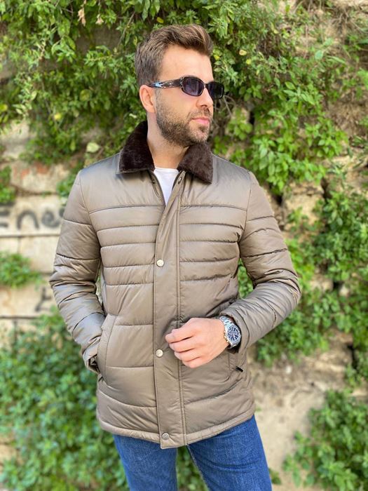 Picture of PLATINUM COLLAR DETAILED CLASSIC STYLE INFLATABLE  COAT