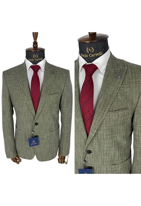 Picture of SMOKED MUSTARD PLAIN PATTERNED JACKET