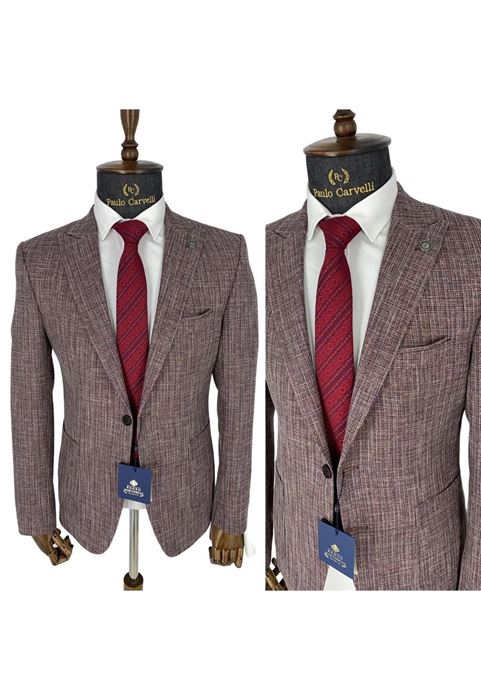 Picture of LIGHT CINNAMON PLAIN PATTERN JACKET