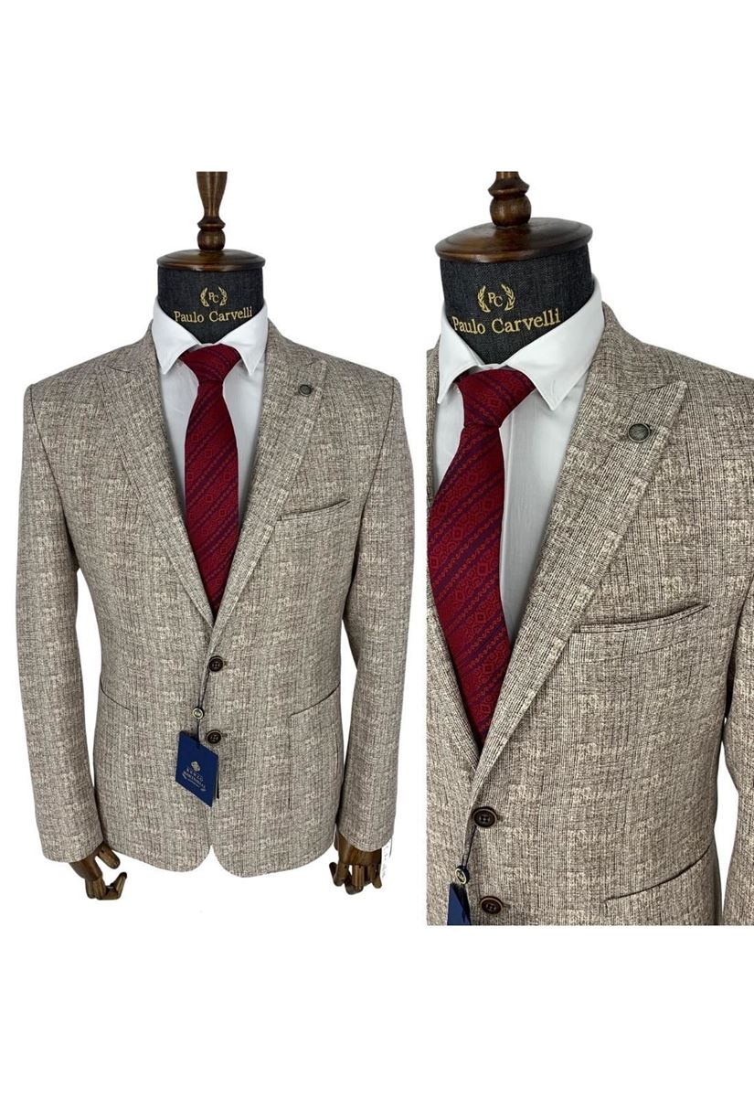 Picture of CLASSIC ASH COLOR LINED DETAILED JACKET