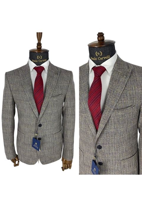 Picture of CLASSIC BLUE YELLOW LINE DETAILED JACKET