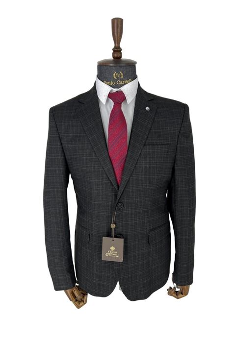 Picture of CLASSIC SMOKED BLACK STRIPED JACKET