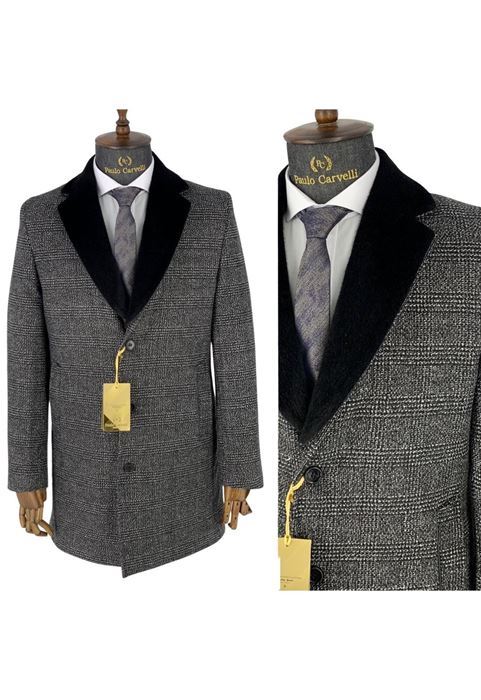 Picture of GRAY FLAT PATTERNED COAT