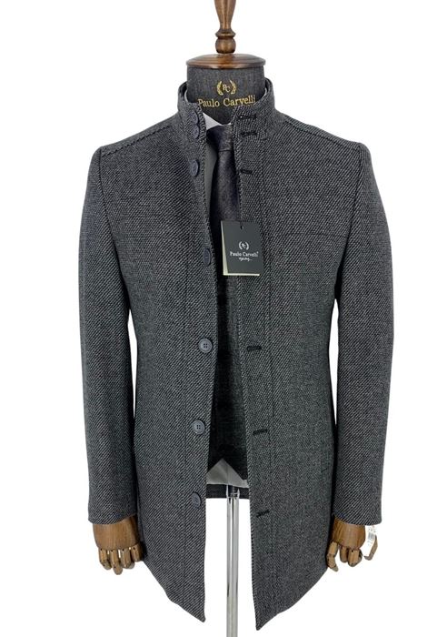 Picture of GRAY FLAT PATTERNED COAT