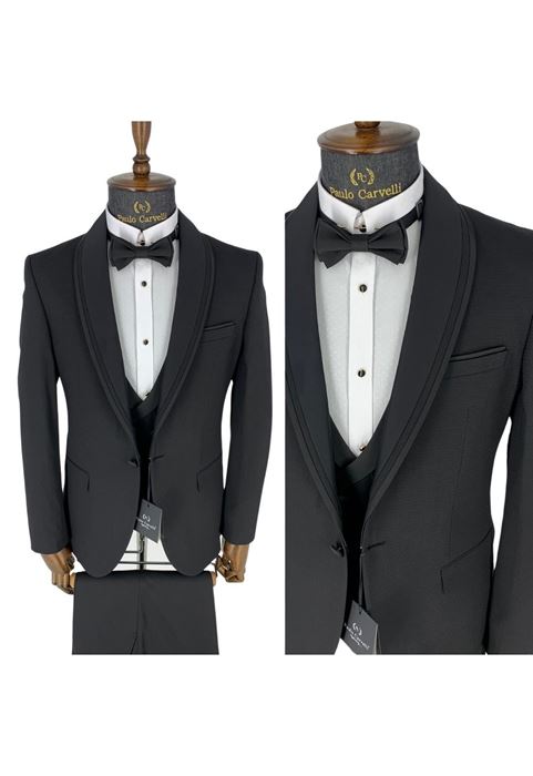 Picture of MATT BLACK COLLAR DETAILED TUNK