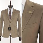 Изображение AÇIK FÜME KAHVE KADİFE CEKET