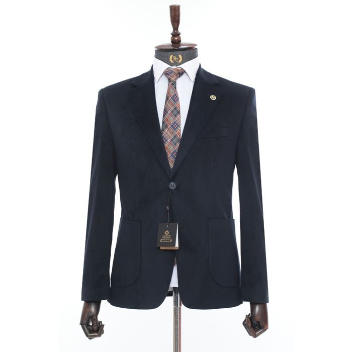 صورة PARLAMENT MAVİSİ KADİFE CEKET